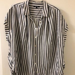 Madewell Button Down Central Striped Top